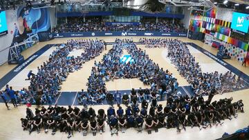 El Movistar Estudiantes realiz&oacute; en el Movistar Academy Magari&ntilde;os su tradicional foto de cantera.