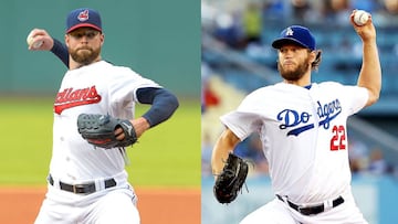 Los Cleveland Indians de Corey Kluber y Los &Aacute;ngeles Dodgers de Clayton Kershaw afrontan trayectorias totalmente distintas.