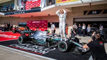 HAMILTON Lewis (gbr), Mercedes AMG F1 GP W10 Hybrid EQ Power+, portrait during the 2019 Formula One World Championship, United States of America Grand Prix from november 1 to 3 in Austin, Texas, USA - Photo Antonin Vincent / DPPI
 
 
 03/11/2019 ONLY FOR USE IN SPAIN