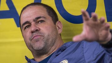 Andre Soares Jardine head coach of America during the 10th round match between America and Toluca as part of the Liga BBVA MX, Torneo Clausura 2025 at Ciudad de los Deportes Stadium, on March 01, 2025 in Mexico City, Mexico.