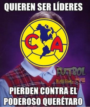 América perdió contra Querétaro y aquí los mejores memes