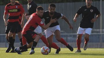 Imagen del partido entre el Gerena y el Cartaya