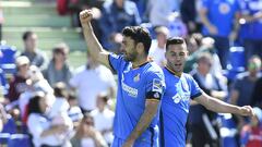 Molina, celebrando un gol con el Getafe.