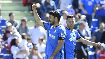 Molina, celebrando un gol con el Getafe.