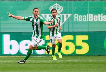 Durmisi celebra un gol Betis. 