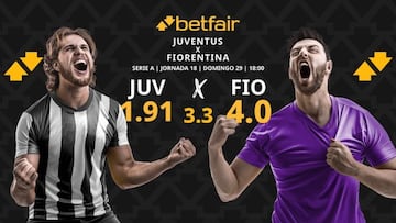 Juventus FC vs. ACF Fiorentina: horario, dónde ver, pronósticos y clasificación