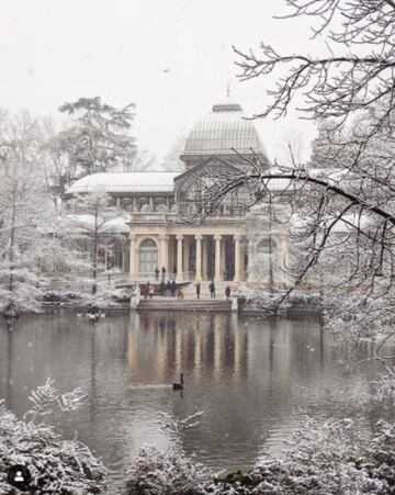 Palacio de Cristal ubicado en el Parque del Retiro. 