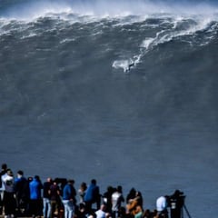 Nazaré: las olas gigantes más imponentes del "Gran viernes"