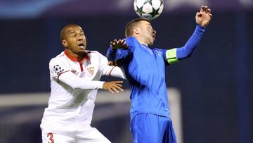 Mariano Ferreira con el Sevilla. 