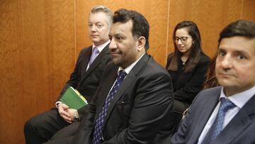 Abdullah Al Thani, durante el juicio con BlueBay.