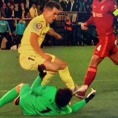 El Villarreal enloquece por un posible penalti a Lo Celso y el Liverpool reclama otro