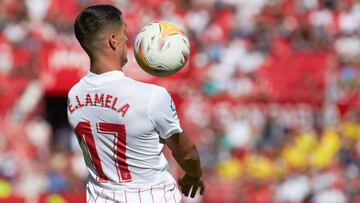 Erik Lamela, ante el Levante.