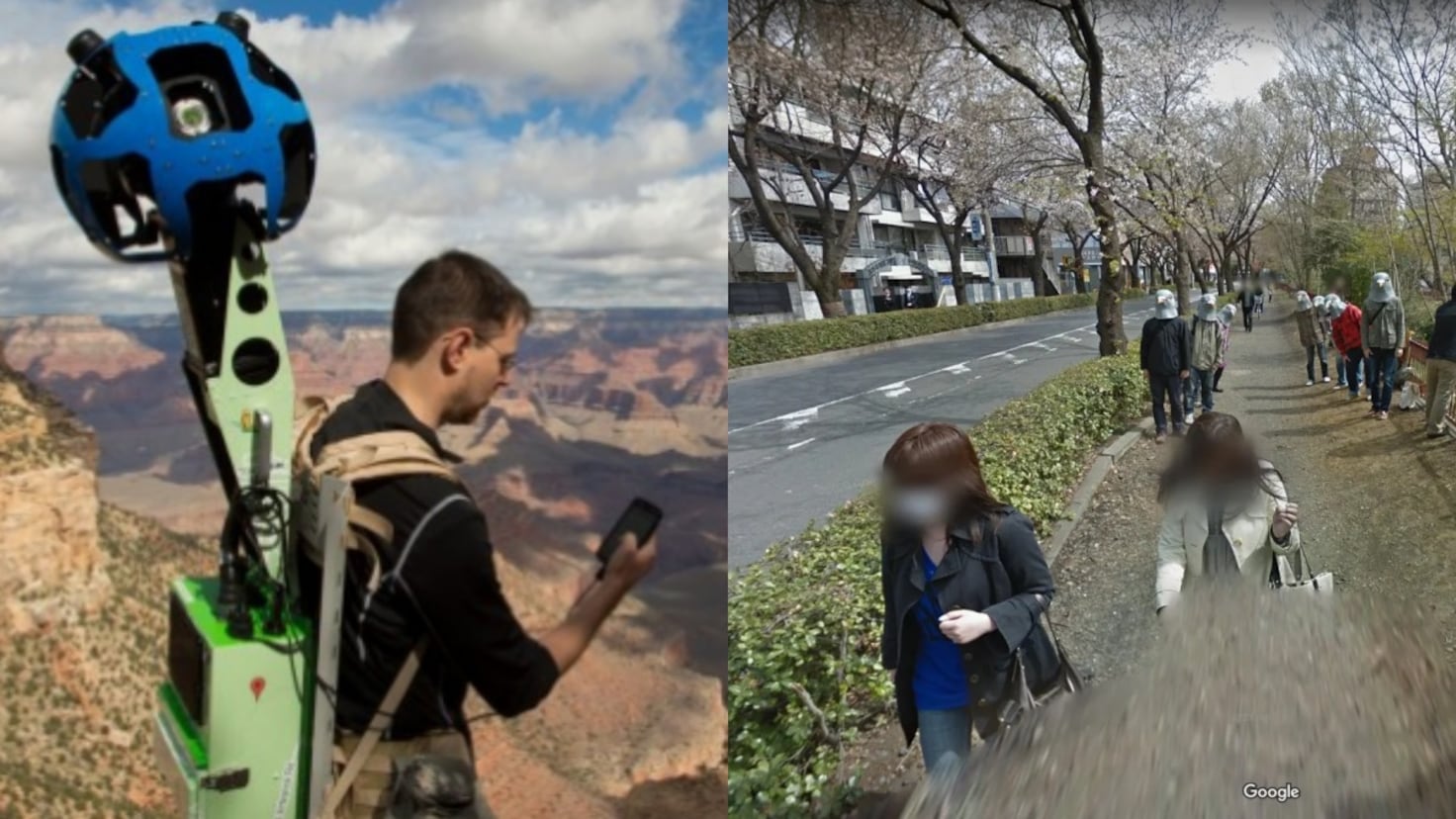 Un encuentro inesperado: un trabajador de Google Maps en la calle