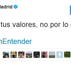 Nuevo tuit enigmático del Atleti: "Te quiero por tus valores"
