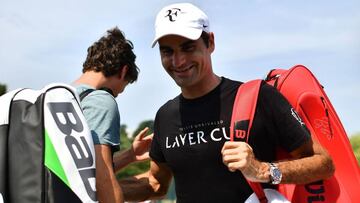Federer abre hoy la pista central por 8ª vez con "nervios"