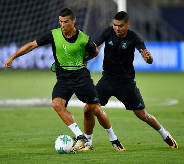 Cristiano Ronaldo y Casemiro.