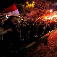 Hinchas de Santa Fe y Millos calientan el clásico en la previa