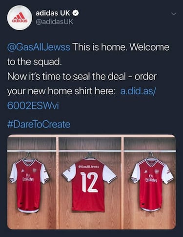 Adidas investigating after company shares racist and anti-Semitic tweets