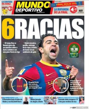 Portadas de la prensa deportiva