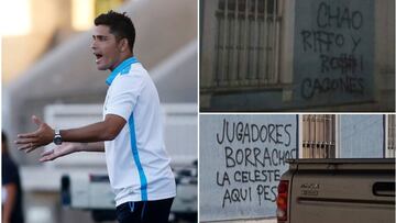 Los agresivos rayados contra Riffo y los jugadores de Iquique