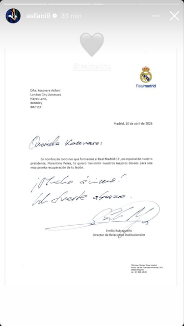 Detallazo del Madrid con Asllani