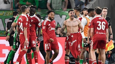 Celebración sevillista.