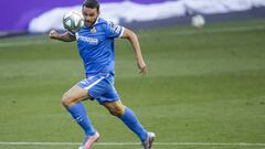 Jorge Molina, durante un partido con el Getafe.