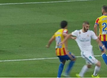 Penalti de Parejo a Benzema.