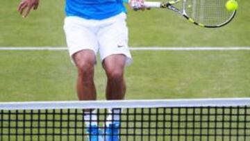 <b>SE ADAPTA. </b>Nadal solventó sin problemas su partido de ayer.