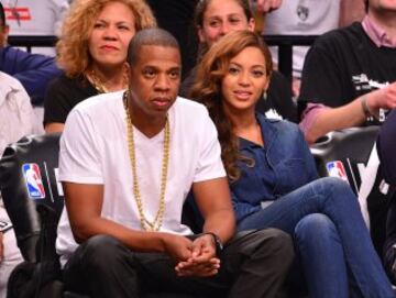 Jay-Z y Beyonce, en el Barclays Center de Brooklyn.