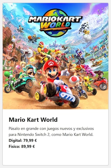mario kart world nintendo switch 2