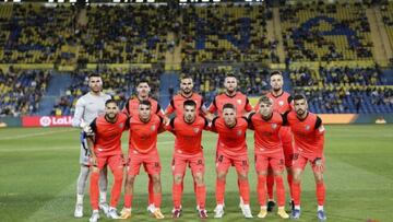 Once del Málaga en Las Palmas.