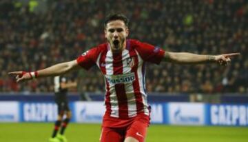 0-1. Saúl Ñíguez celebró el primer gol.