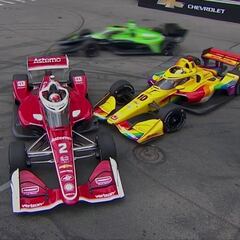 Palou pierde el liderato en el caos de Detroit