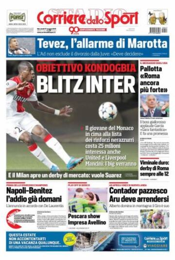 Portadas de la prensa deportiva