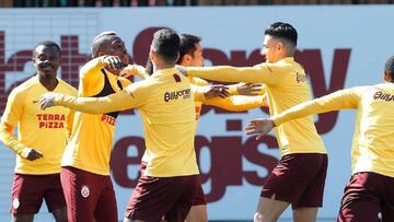 Falcao Garc&iacute;a durante un entrenamiento con Galatasaray.