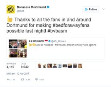 Borussia Dortmund fans open their homes to Monaco visitors