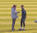 La charla entre Sarri y Cristiano Ronaldo que comenta Italia