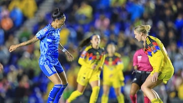 Jennifer Hermoso of Tigres during the 15th round match between America and Tigres UANL as part of the Liga BBVA MX Femenil, Torneo Apertura 2025 at Ciudad de los Deportes, on October 10, 2025 in Mexico City, Mexico.