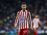 Alex Baena, en un partido con el Atlético.