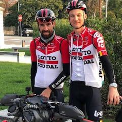 De Gendt y Wellens inician su odisea de Lombardía a Bélgica