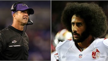 Harbaugh y los Ravens piensan en Colin Kaepernick