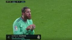 La innovadora celebración de Ramos por su gol histórico