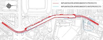 Trazado del túnel que se construirá bajo Padre Damián.