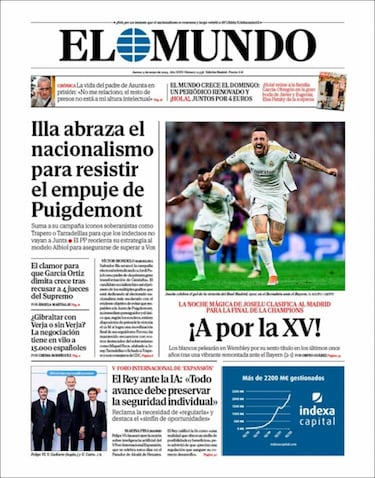 "Milagro y polémica": las portadas de la nueva remontada del Real Madrid en Champions League