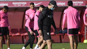 Lopetegui, en un entrenamiento. 