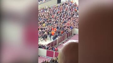 Aficionados del West Ham protestan por malos resultados