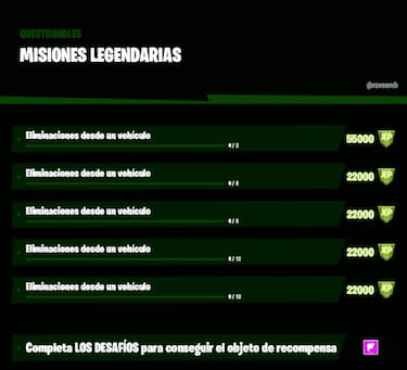 Fortnite Temporada 5: desafíos y misiones filtradas Semana 3