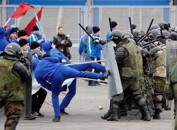 Russian security forces prepare for potential World Cup trouble