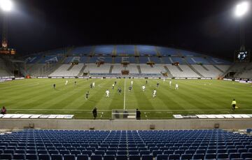 24 de enero de 2007. Partido a puerta cerrada por la sanción al Olympique por el comportamiento de sus ultras.